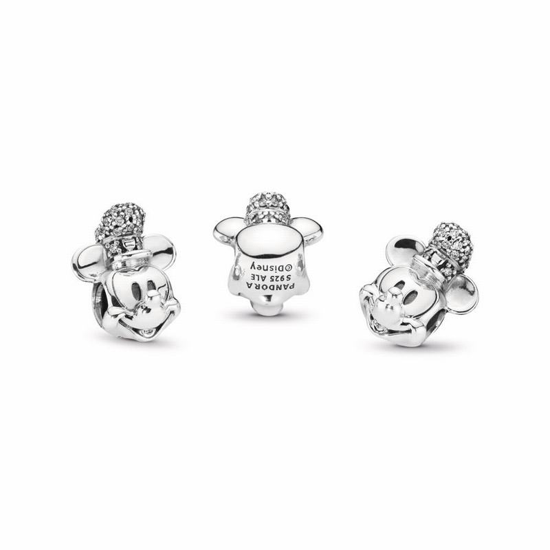 Pandora Disney Shimmering Steamboat Willie Portrait Charm Sale NZ, Sterling Silver (985302-OQS)